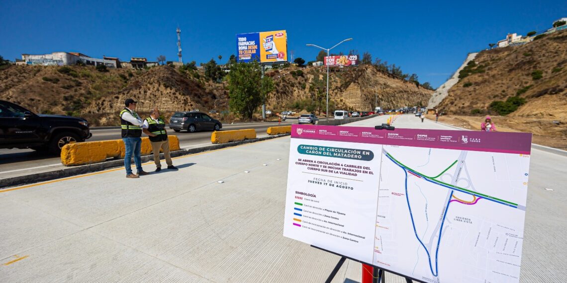 Inauguran ampliación a cuatro carriles del  acceso a Playas en Cañón del Matadero