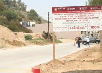 Continúa la inauguración de calles prometidas en campaña por alcaldesa de Tijuana