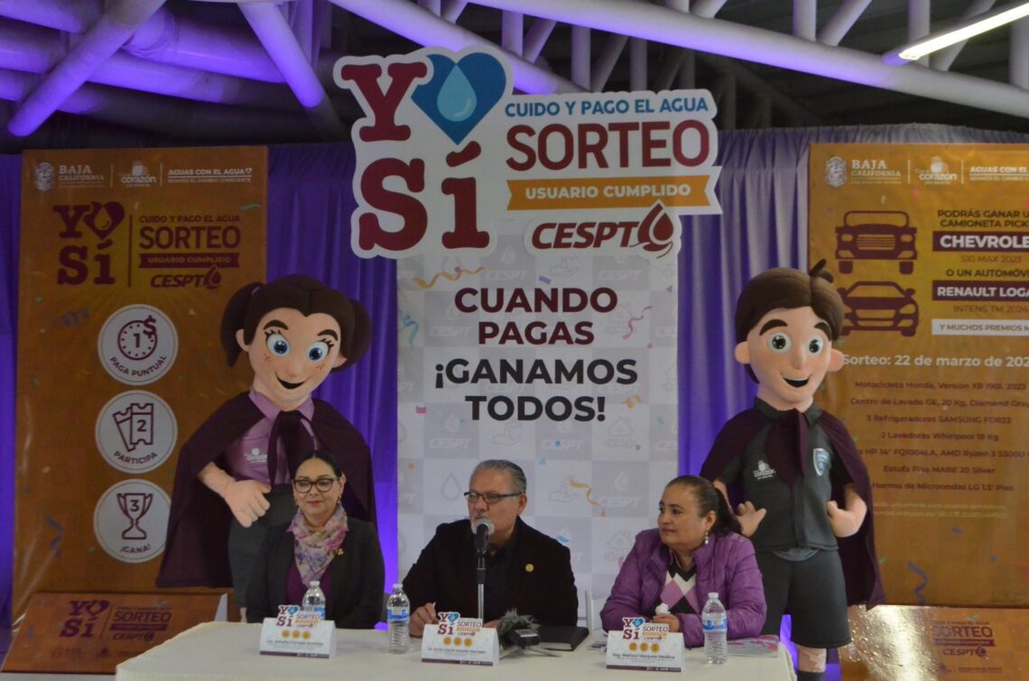 Presenta Cespt 2do. sorteo «Yo sí cuido y pago el Agua»
