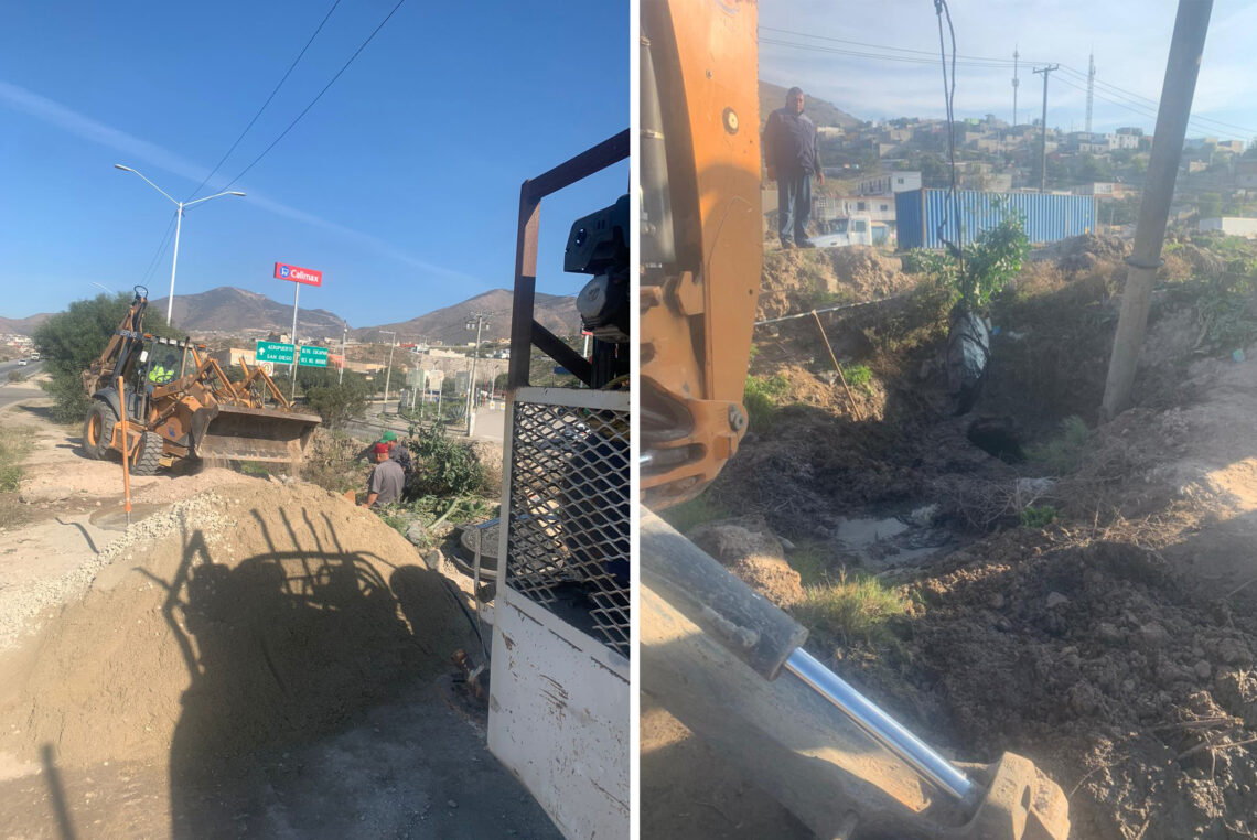 Rehabilita Cespt línea de drenaje en el Corredor 2000