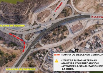 Cierre temporal en rampa de descenso en Libramiento Sur en el Nodo Morelos