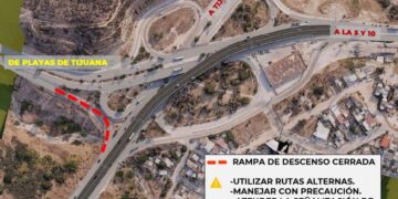 Cierre temporal en rampa de descenso en Libramiento Sur en el Nodo Morelos