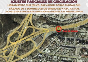 Libramiento Sur tendrá cambios en su circulación este fin de semana, anuncia Sidurt