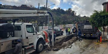 Avanza Cespt en atención a colapso de tubería en el Emperadores