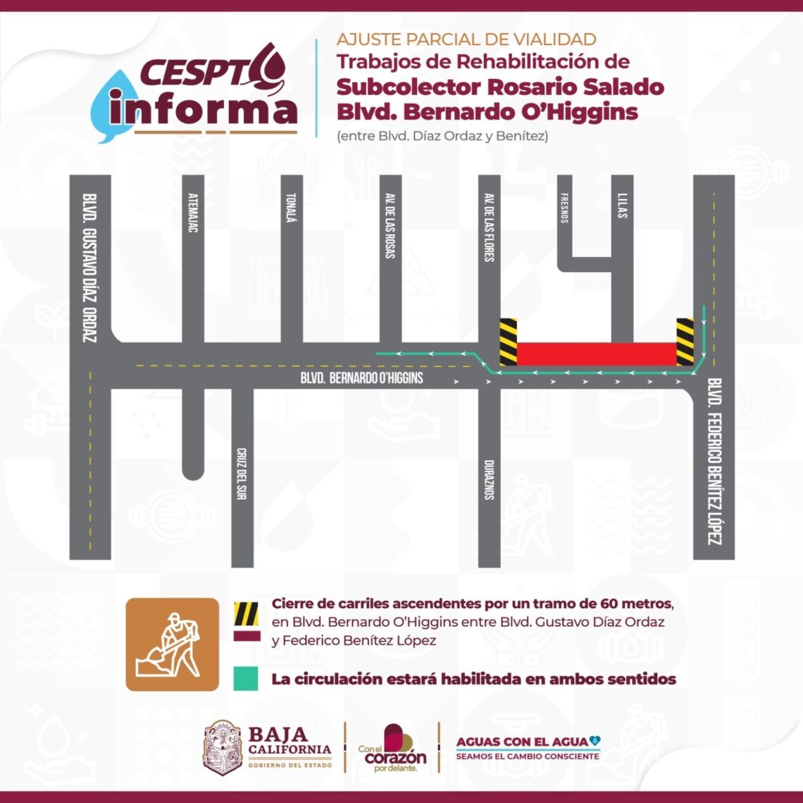 Inicia Cespt rehabilitación del subcolector Rosario Salado en Tijuana