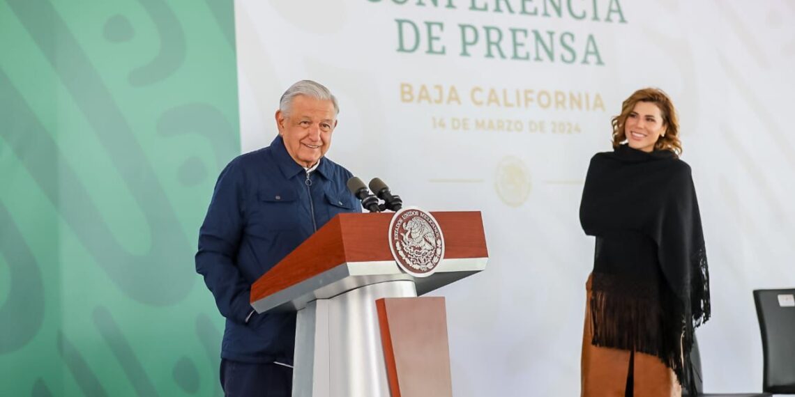 Desarrollarán plantas eléctricas en Baja California, anuncian AMLO y Marina del Pilar