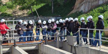 Estudiantes visitan Planta de Tratamiento Arturo Herrera