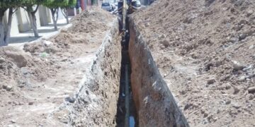 Continúa rehabilitación de red sanitaria en Col. Cerro Colorado