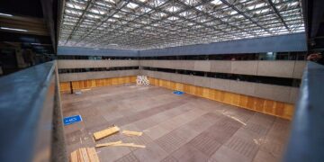 Inspeccionan inicio de los trabajos de mantenimiento en Palacio Municipal