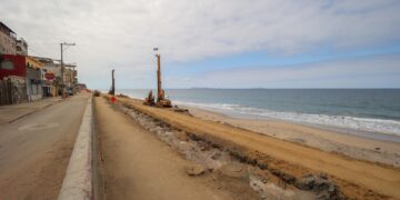 Obras del Malecón de Playas de Tijuana con avance del 20%