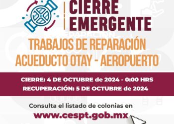 Cierra Cespt descarga de agua en Tanque Otay