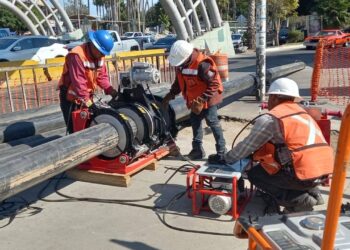 Rehabilitan red sanitaria en Garita de San Ysidro