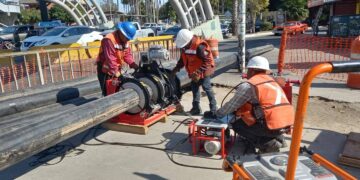 Rehabilitan red sanitaria en Garita de San Ysidro