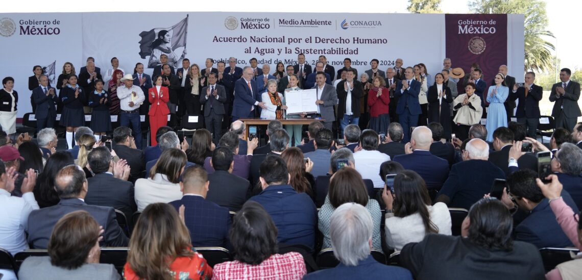 Firman Acuerdo Nacional por el Derecho al Agua y Sustentabilidad