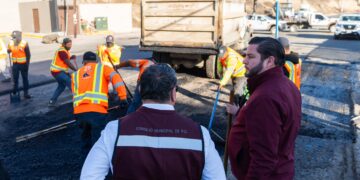 Supervisa Burgueño obras de mantenimiento de vialidades en delegación Otay – Centenario