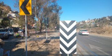 Colocan señalética en tramo del Rosas Magallón