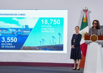 Sempra anuncia inversión en parque eólico y planta de licuefacción de gas natural para BC durante “mañanera” de Sheinbaum