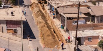 Supervisa CESPTE trabajos de rehabilitación en línea de conducción Nopalera-Tanque 101, etapas VI y VII