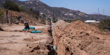 Supervisa Cespte obra de alcantarillado sanitario en Ecochumá