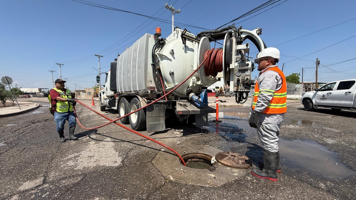 CESPM atiende encharcamientos y emergencias tras lluvia en Mexicali