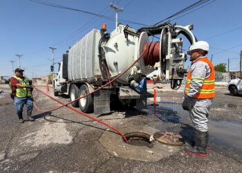 CESPM atiende encharcamientos y emergencias tras lluvia en Mexicali