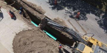 Avanza CESPT al 37% en obra del colector Oriente, tramo Puente Negro-Hospital General