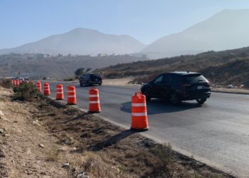 Recomiendan precaución al circular sobre corredor 2000 a la altura de Col. Altiplano