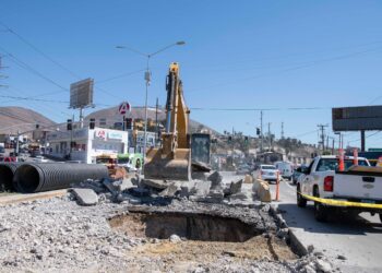 CESPT inicia rehabilitación de tramo del colector Insurgentes en Tijuana