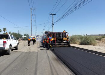 Trabaja SIDURT en rehabilitación de bulevar Venustiano Carranza, Mexicali