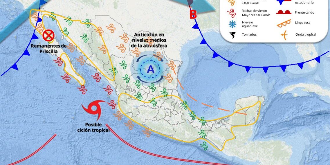 Ingresa frente frío a partir del jueves: Protección Civil BC