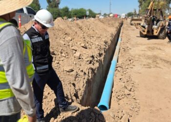 Inicia en Mexicali construcción de línea de alimentación de agua potable en Ejido Veracruz 2