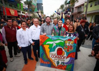 Inaugura Marina del Pilar nuevo andador peatonal de la Revolución