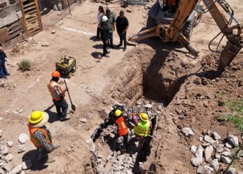 Continúa CESPM instalación de red de agua potable en Col. Huertas del Progreso, Mexicali