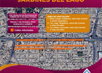 CESPM hará cierres temporales al servicio de agua potable en Jardines del Lago y Villas del Paraíso
