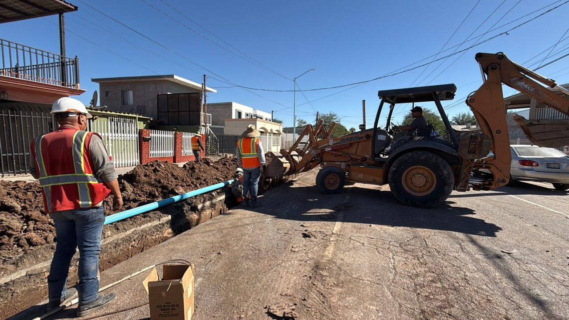 CESPM avanza con el reemplazo de línea de conducción en la colonia Conjunto Urbano Universitario, Mexicali