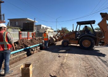 CESPM avanza con el reemplazo de línea de conducción en la colonia Conjunto Urbano Universitario, Mexicali