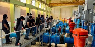 Estudiantes de ingeniería de UABC recorren el acueducto Río Colorado Tijuana