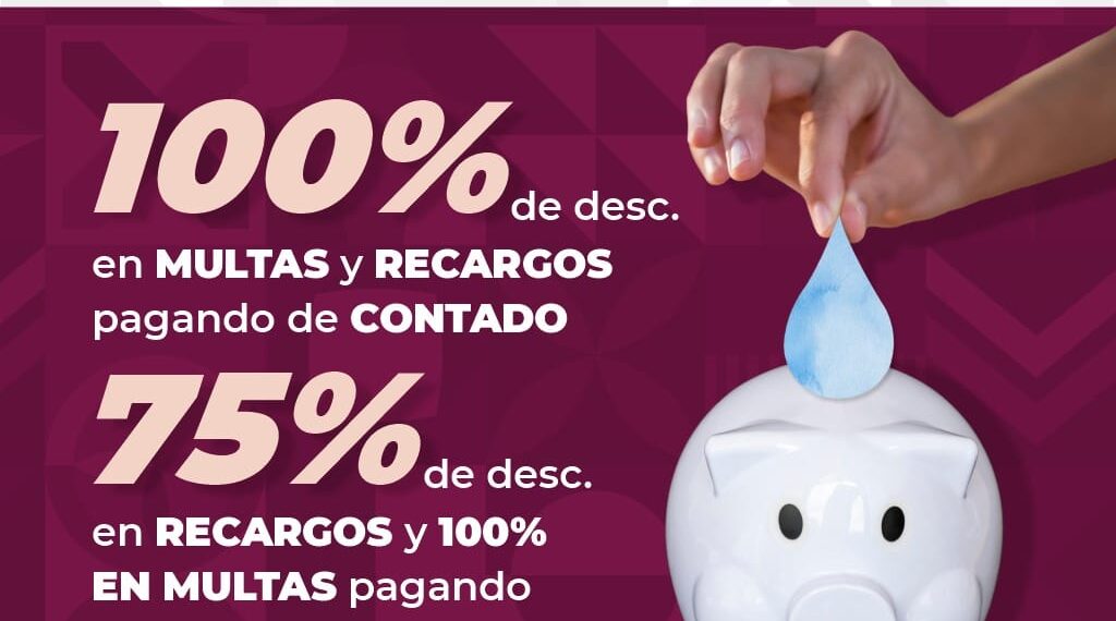 Invitan a aprovechar condonación de multas y recargos en servicio de agua potable