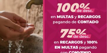 Últimos días de condonación de multas y recargos en agua: SEPROA