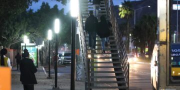 Instalan luminarias de Sendero Seguro en el Parque Morelos y zona universitaria del bulevar Insurgentes
