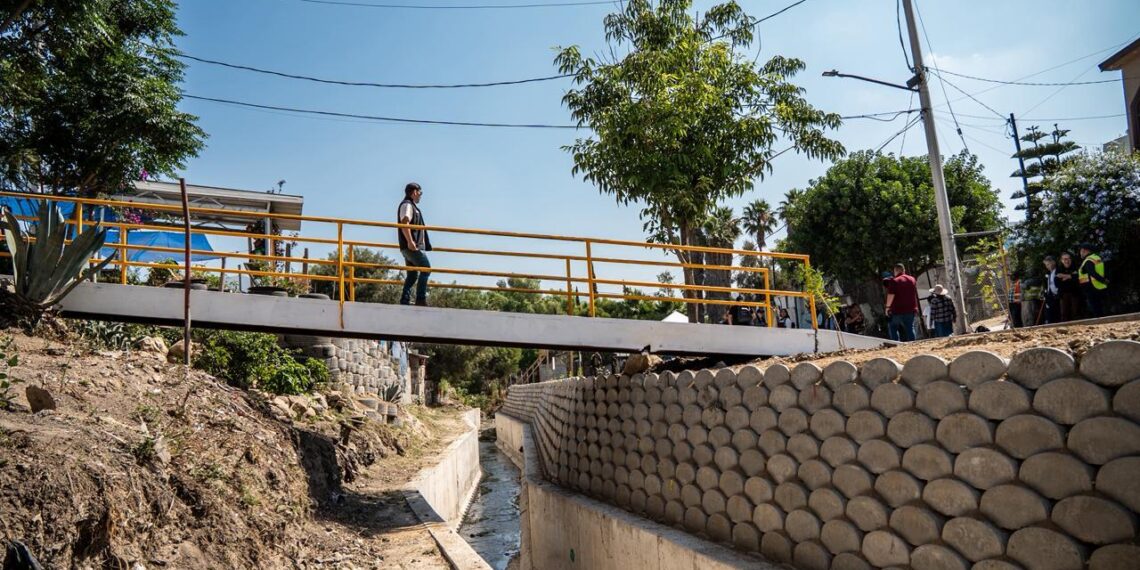 Inauguran obra de drenaje pluvial en la colonia Valle Verde