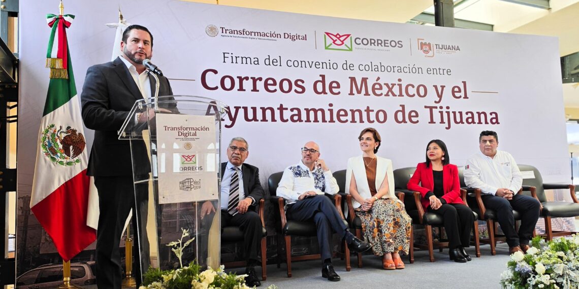 Rehabilitaran el edificio postal en Tijuana: Firma Ismael Burgueño convenio de colaboración con Correos de México