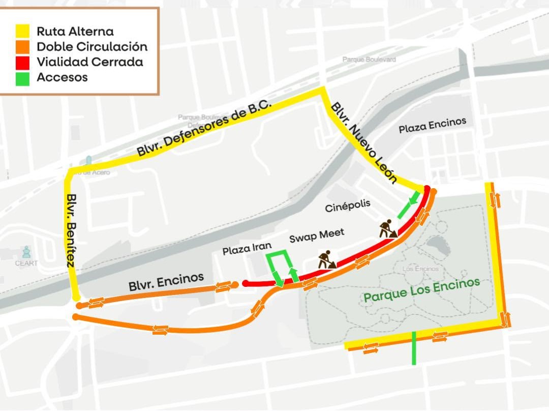 Inicia obra para rehabilitar bulevar Encinos en Tecate: SIDURT