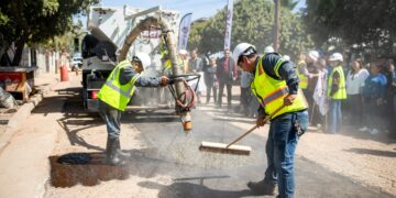Fortalece CESPT bacheo para reducir tiempos de reposición de pavimento
