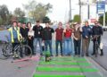 Rehabilita Señalamiento y Pintura en Ciclovía de Blvd. Federico Benítez: SEMOVIS