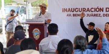 Tecate concluye rehabilitación de avenida Benito Juárez en El Hongo