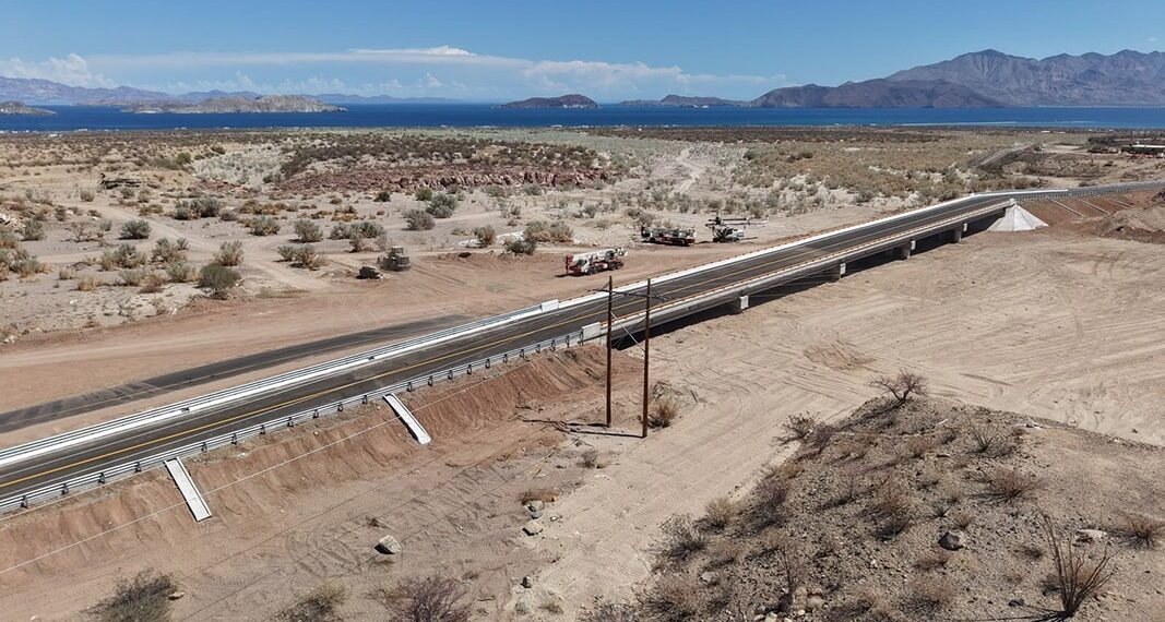 Concluyen obras del puente La Gringa en el corredor Punta Prieta-Bahía de los Ángeles