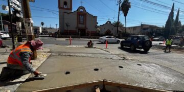 Registra 70% de Avance Adecuación de Banquetas en Zona Centro de Tecate: INPRODEUR