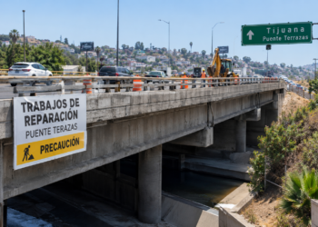 Repararán drenaje pluvial y losa de concreto del puente Terrazas en Tijuana